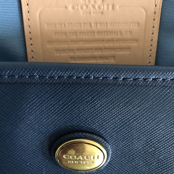 Denim blue Coach tote - Picture 3 of 5